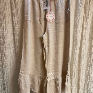 Umgee Natural Linen Pants